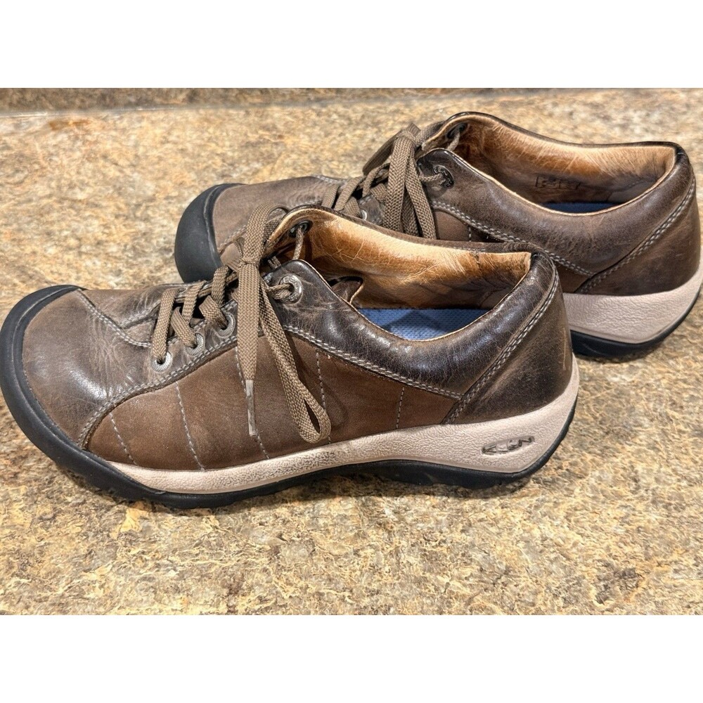 Keen Presidio Leather Shoe Women Size 7 Cascade Brown